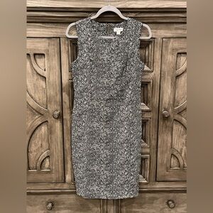 NWOT Women’s CALVIN KLEIN Black and White Patterned Sleeveless Dress (10)